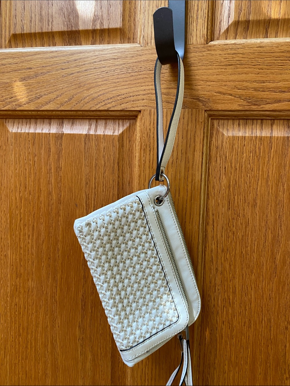 Simply Vera Wang white woven clutch
Like new